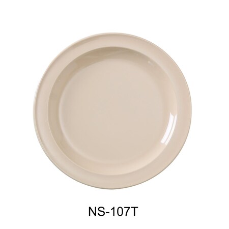 Yanco 7.25 in. Nessico Round Dessert Plate, Tan, 48PK NS-107T